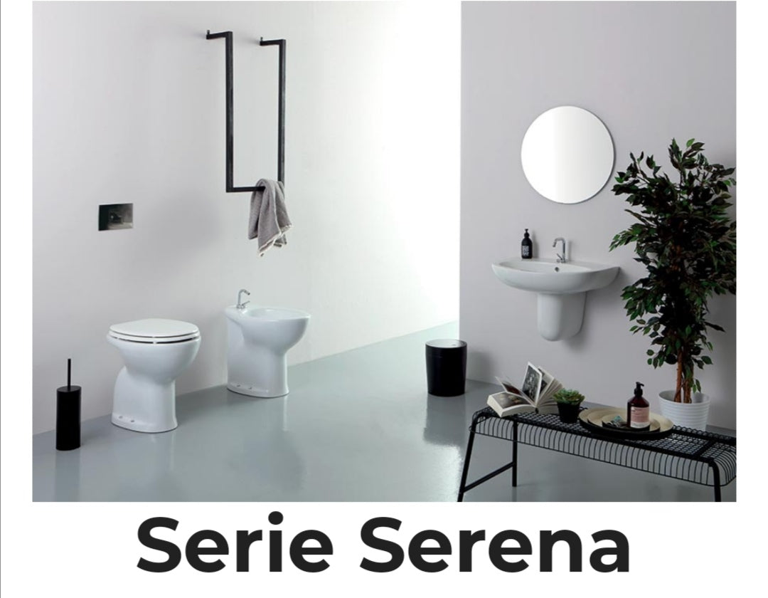Vaso WC Serena S Terza Età Bianco Opera Sanitari – Scarico a Pavimento