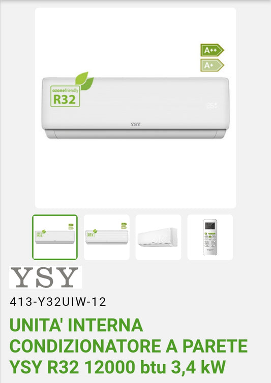 Climatizzatore YSY 12000 Btu R32 A++