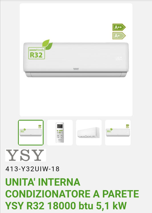 Climatizzatore YSY 18000 Btu R32 A++