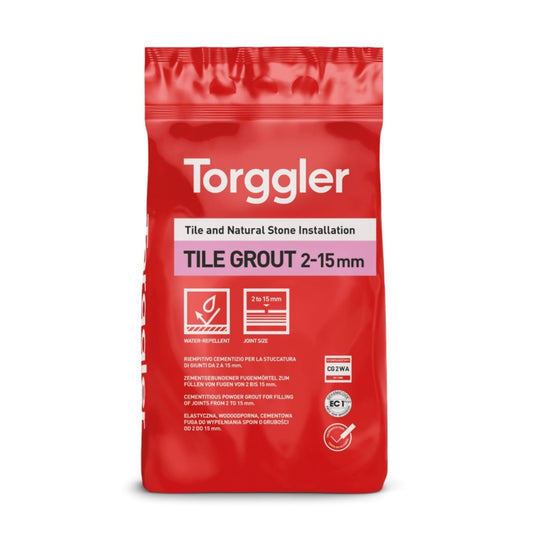 Tile Grout 2-15 mm Grigio Perla 5 kg Torggler