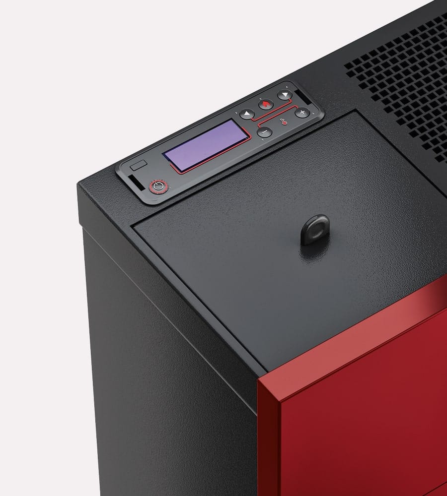 Spirit 5 Metallo Rosso Stufa a Pellet 5,2 Kw Ad Aria CADEL