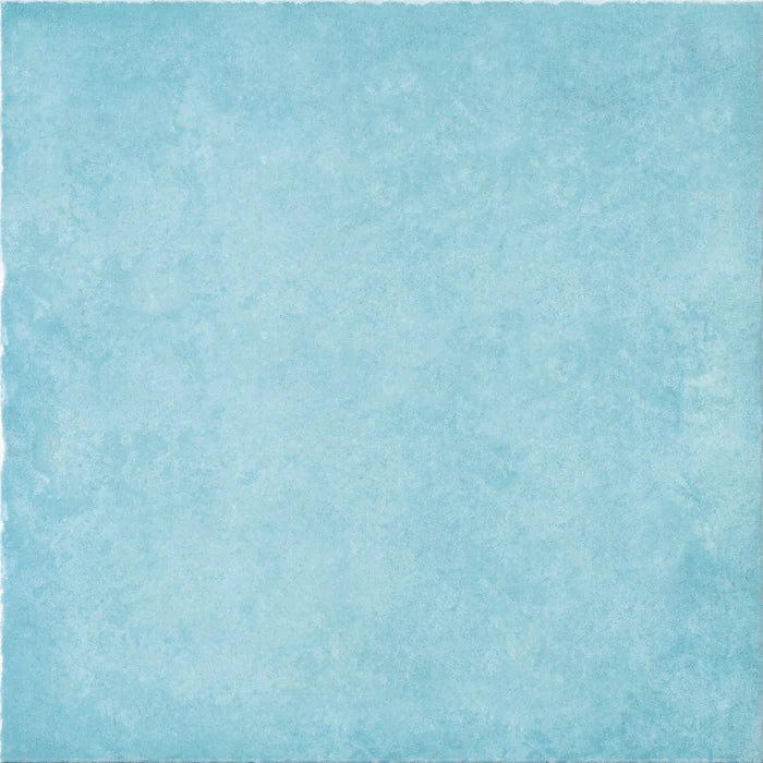 Antiche Riggiole Napoletane Acquamarina 22x22 Savoia Italia
