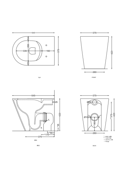 MARE VASO TERRA BIANCO CERAMICA CIELO