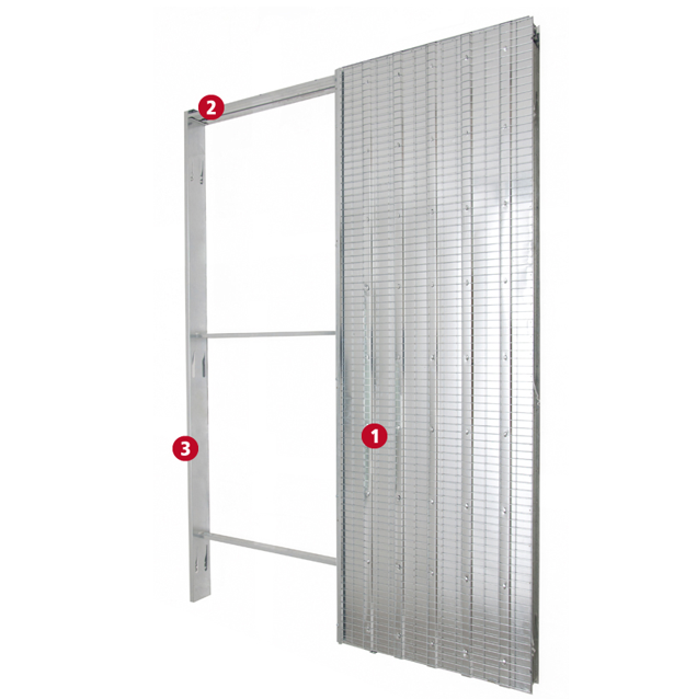 Controtelaio per Porta a Scomparsa 90×210 cm IAKKA per Intonaco