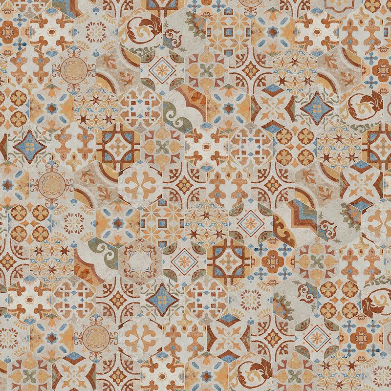 COTTO DEL CAMPIANO ESAGONA TERRE EMILIANE MIX NATURALE 15,8X18,3 CIR CERAMICHE