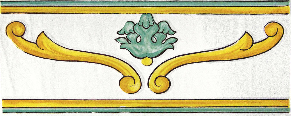 Cotto Mediterraneo Listello Vesuvio Verde 11,5X30 Savoia Italia