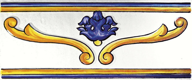 Cotto Mediterraneo Listello Vesuvio Blu 11,5X30 Savoia Italia
