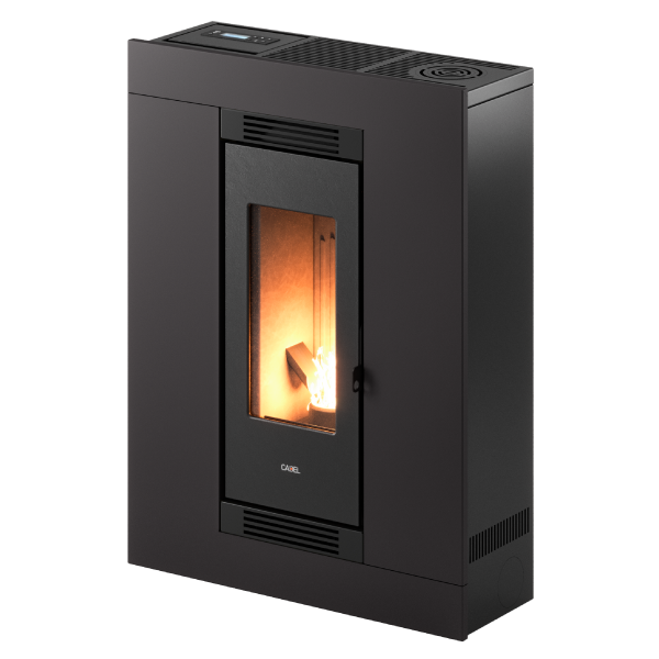 Luce Plus 9 Metallo Antracite Stufa a Pellet Canalizzata ad Aria 8,5 kW Cadel