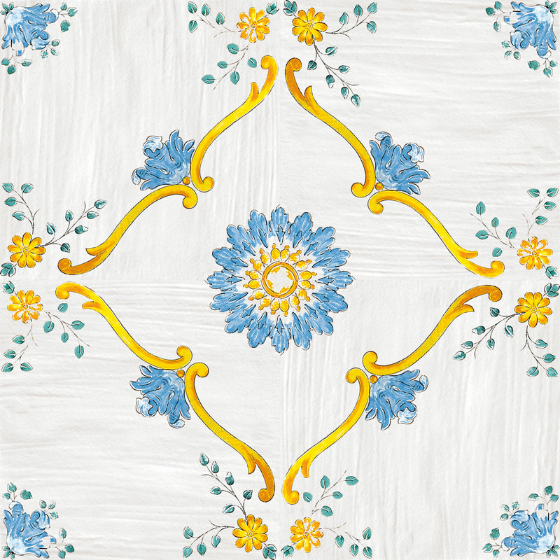 Cotto Mediterraneo Nerano 22x22 Savoia Italia