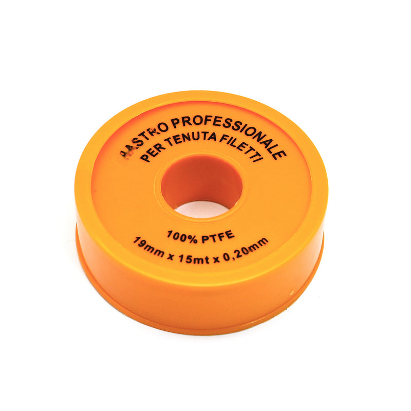 Nastro Teflon Professionale in PTFE 19 mm × 15 m per Raccordi Filettati
