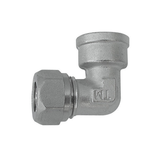 Raccordo Curvo Femmina Tiemme 1/2″ × 16 mm per Tubo Multistrato