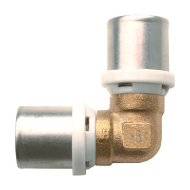 RACCORDO CURVO DOPPIO IBP A PRESSARE PER MULTISTRATO DM 26