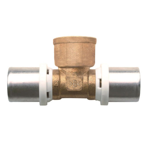 RACCORDO A TEE FEMMINA IBP A PRESSARE PER MULTISTRATO 26XF3/4X26