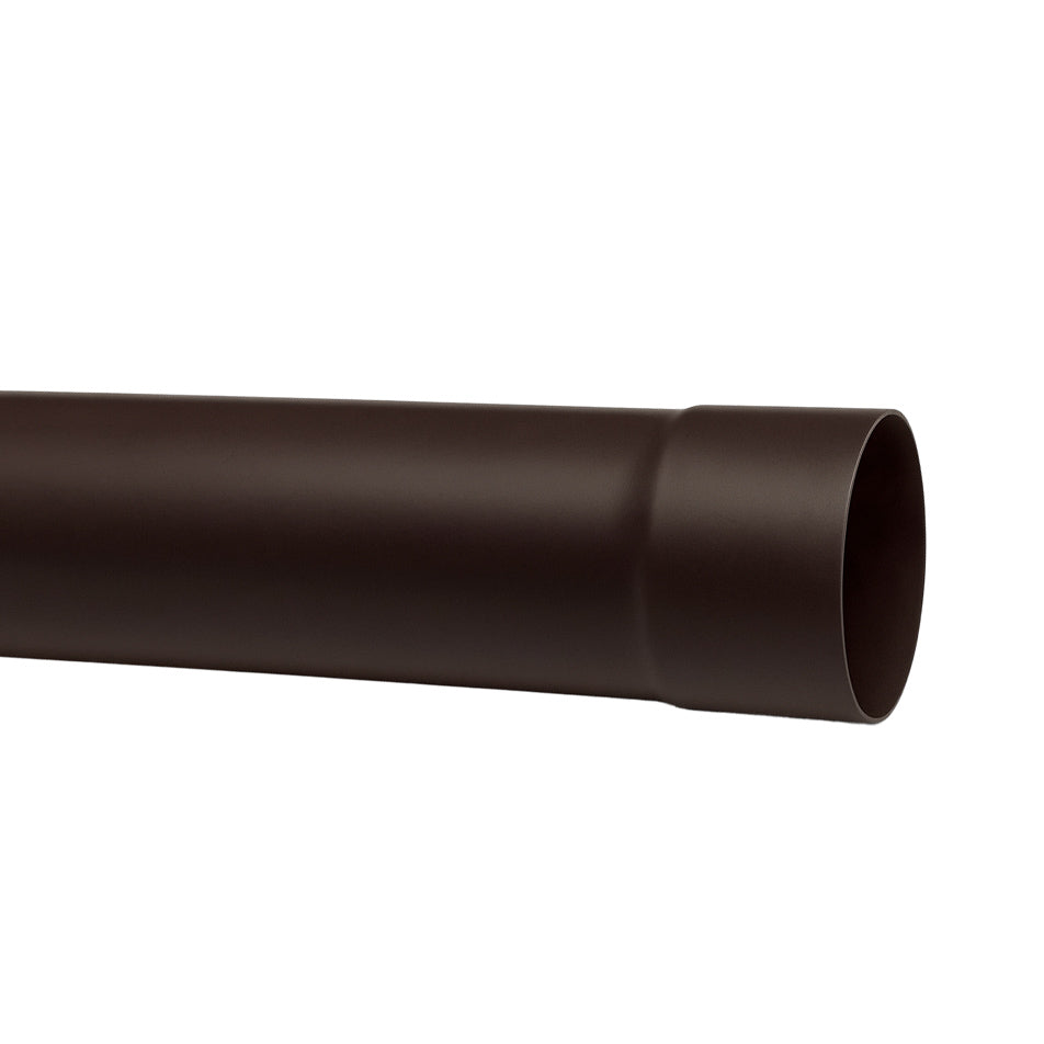 Tubo Pluviale in PVC Marrone Ø80 mm Lunghezza 2 m