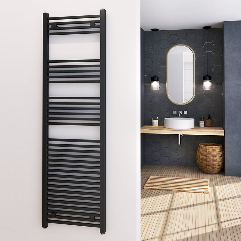 Design Antracite Termoarredo Tubi Quadrati H 1000xInt. 470 mm Aton
