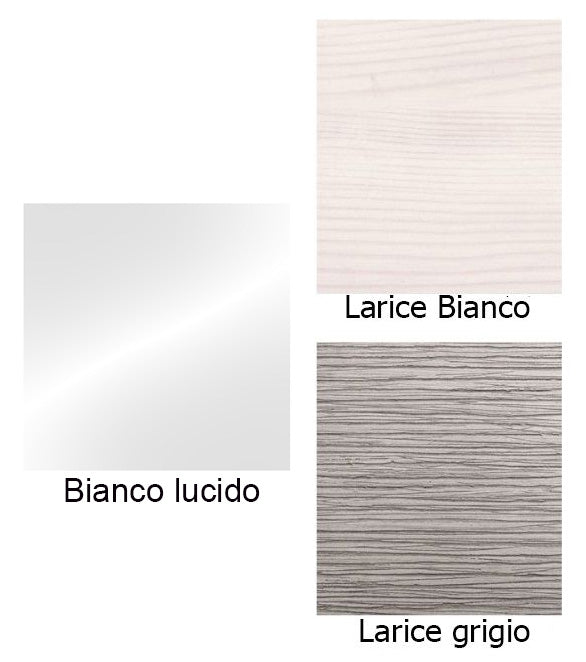 Venice Mobile Bagno cm 105 con lavabo e specchio Bianco Lucido
