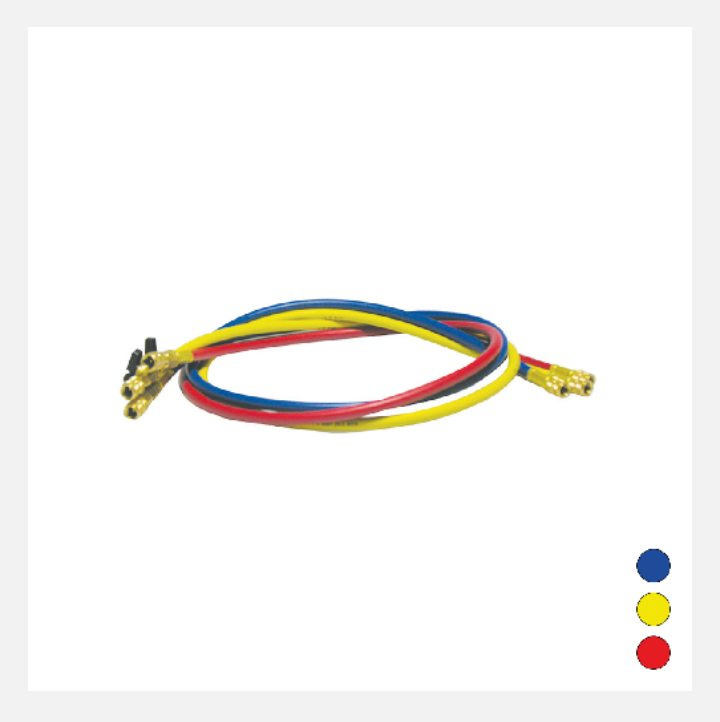 Tubi Flessibili Frusta 1500 mm attacchi in linea con valvola a sfera 5 blu X R410-R432