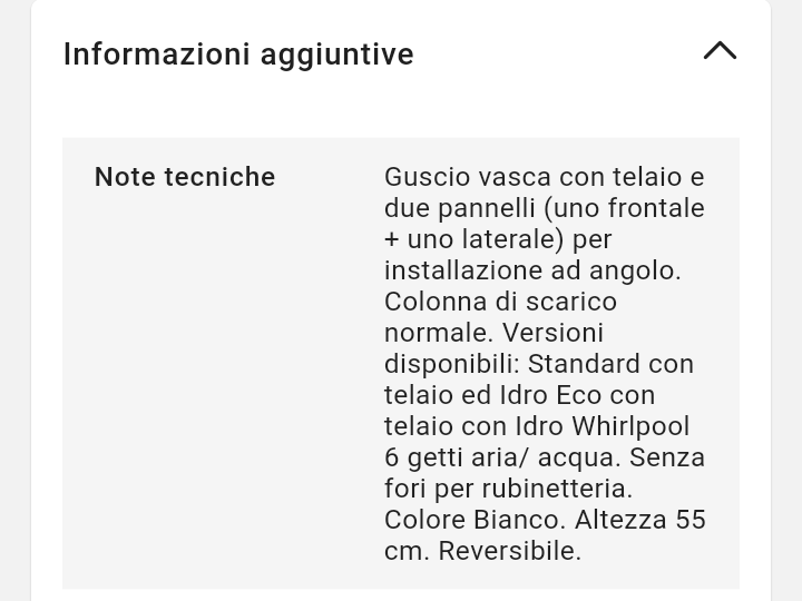 Vasca Calypso Con Telaio cm 170X70 Idro Eco Sx Novellini