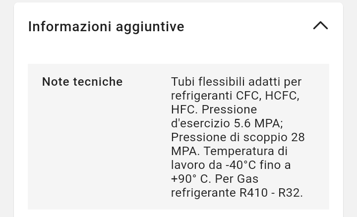 Tubi Flessibili Frusta 1500 mm attacchi in linea con valvola a sfera 5 blu X R410-R432