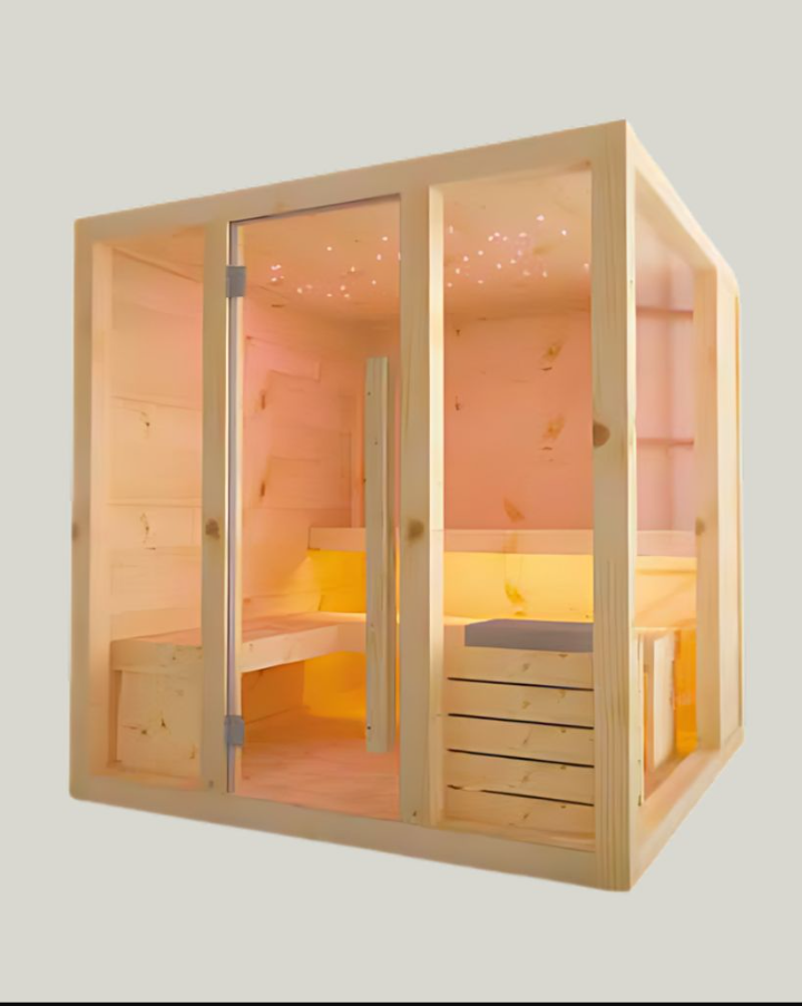 Sauna Honey Project 2000x2000xH2060 Angolo SX Colacril