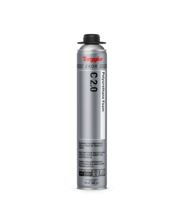 Schiuma Poliuretanica C 2.0 per Tegole e Coppi Manuale 750 ml Torggler
