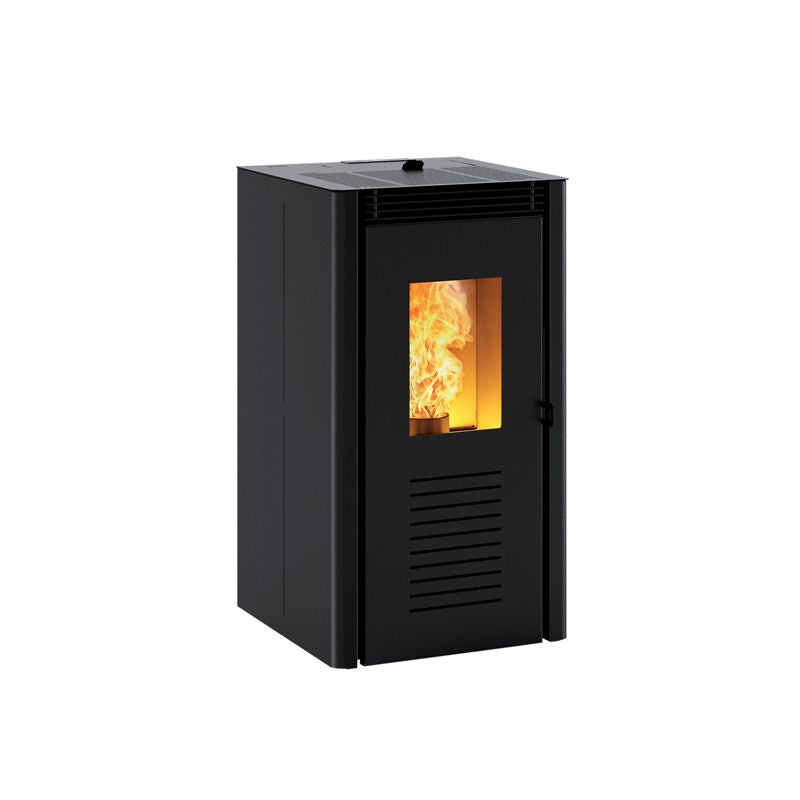Nodo Nero Stufa a Pellet Ventilata ad Aria 4,2 kW Caminetti Montegrappa