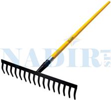 RASTRELLO ACCIAIO 14 DENTI MANICO RESINA ULTRALEGGERO CM.152