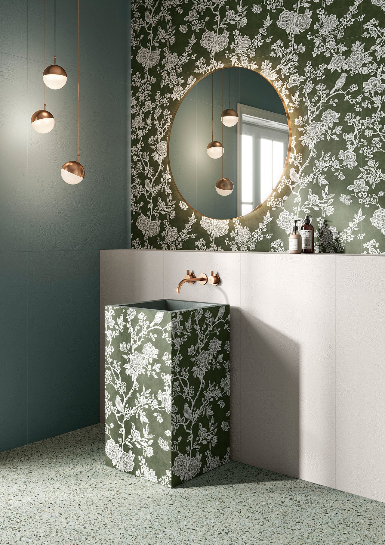 Chromagic Floral Olive 60x120 Rettificato Cir Ceramiche