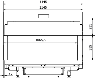 CAMINO GAS 100 LATERALE SX GPL G 31 KW 10,8 MARSICAMIN