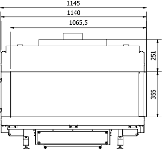 CAMINO GAS 100 LATERALE DX METANO G 20 KW 13 MARSICAMIN