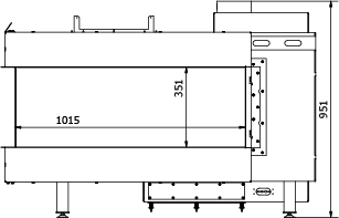 CAMINO GAS 100 VISION METANO G 20 KW 13 MARSICAMIN