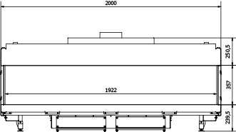 CAMINO GAS 200 FRONTALE GPL G 31 KW 22 MARSICAMIN