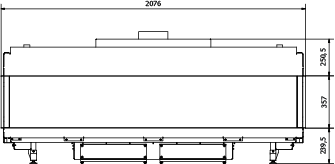 CAMINO GAS 200 TRIFACCIALE METANO G 20 KW 22 MARSICAMIN