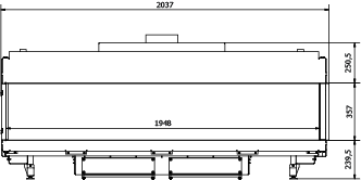 CAMINO GAS 200 LATERALE DX METANO G 20 KW 22 MARSICAMIN