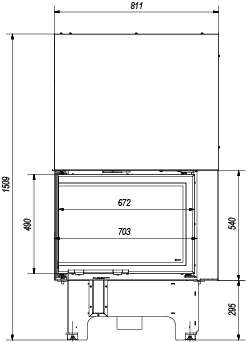 VISTA 70 LATERALE SX KW12 MONOBLOCCO A LEGNA MARSICAMIN