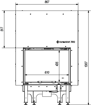 FOCUS 65 FRONTALE KW10 MONOBLOCCO A LEGNA MARSICAMIN