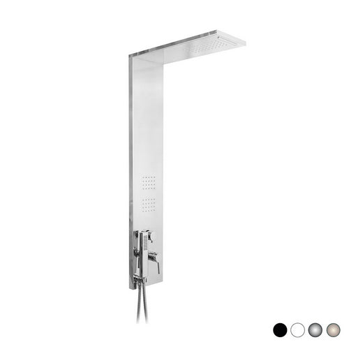 Trend inox lucido Parete attrezzata multifunzione