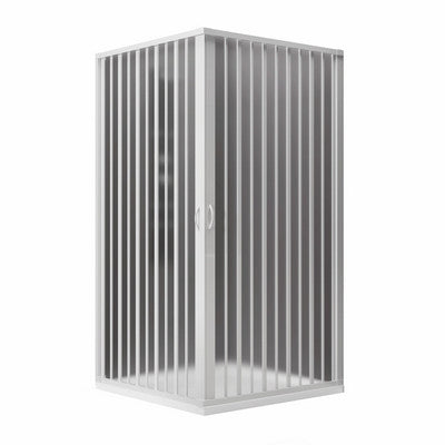 Rosy Plisse 90x90 Box Doccia 2 lati a soffietto