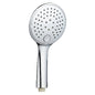 Doccetta Anticalcare 3 Getti Ø 120 mm con Selettore a Pulsante Cromo
