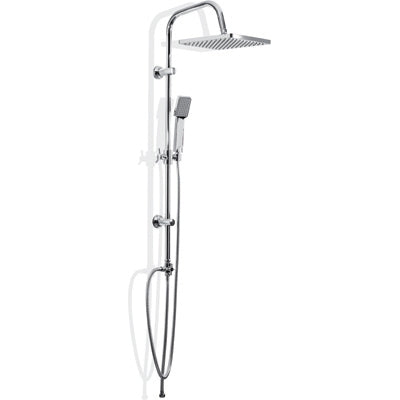 Square Mix Colonna Doccia Acciaio Cromo Metaform
