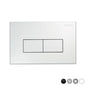 PLACCA PER CASSETTA INCASSO PUCCI ECO 2 PULSANTI LINEA MOD.2014 BIANCA