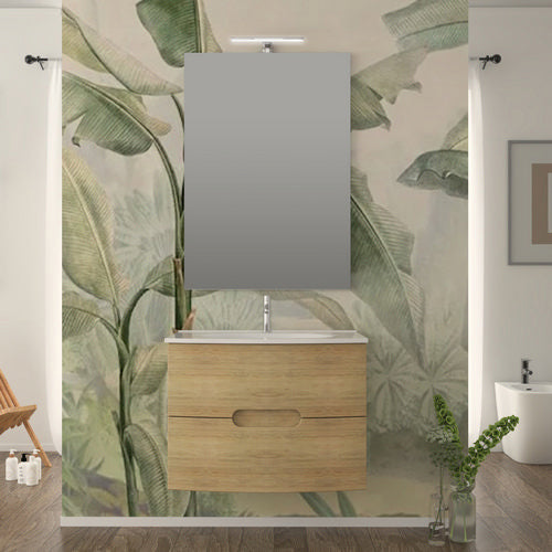 MOBILE BAGNO COMPLETO TIME ROVERE TABACCO L. 74 CM BADEN HAUS