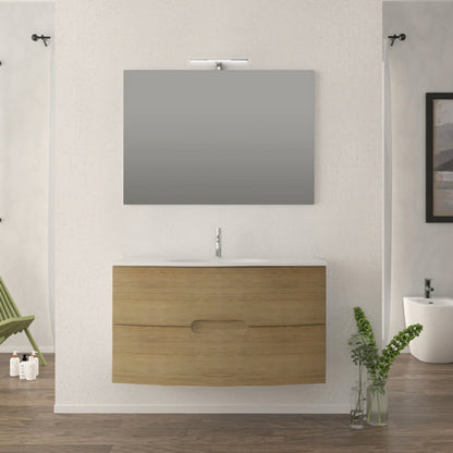 MOBILE BAGNO COMPLETO TIME ROVERE TABACCO L. 100 CM BADEN HAUS