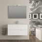 MOBILE BAGNO COMPLETO VANIA BIANCO OPACO L. 100 CM BADEN HAUS