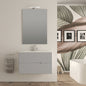 MOBILE BAGNO COMPLETO VANIA GRIGIO NUVOLA L. 74 CM BADEN HAUS