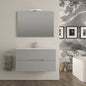 MOBILE BAGNO COMPLETO VANIA GRIGIO NUVOLA L. 100 CM BADEN HAUS