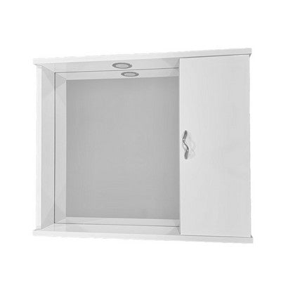 SPECCHIO MOD. ASIA 1 ANTA LISCIA BIANCO L.72