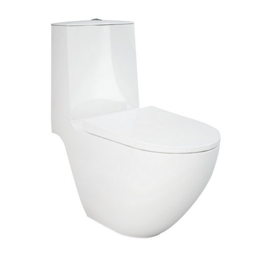 Vaso Monoblocco a Pavimento Rimless con Fissaggi Nascosti Des RAK Ceramics