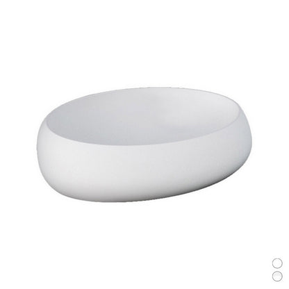 Cloud Lavabo da appoggio ovale L. 58 cm bianco alpino Rak