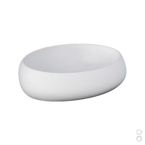 Cloud Lavabo da appoggio ovale L. 58 cm bianco alpino Rak